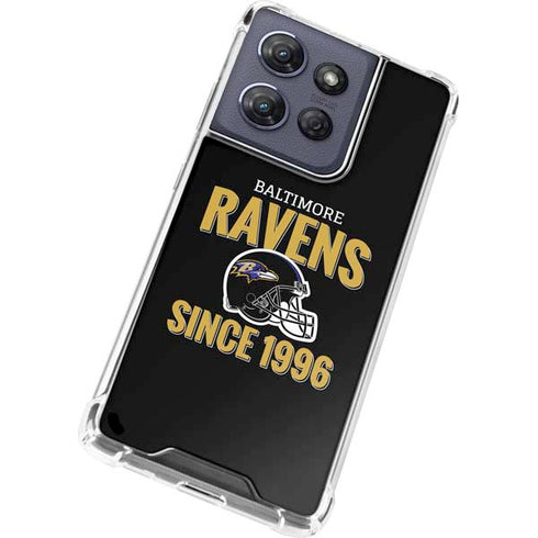 NFL Baltimore Ravens Helmet Moto G Play 5G (2025) Clear Case